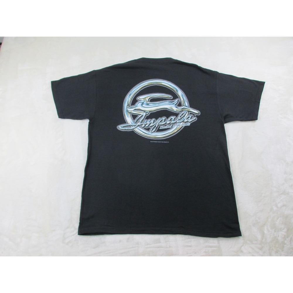 VINTAGE Rollin Hard Shirt Mens Extra‎ Large Black Chevy Impala Car*
